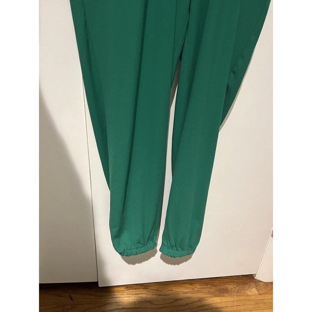 Fashion Union Women's Jumpsuit Small Green Tank Sleeveless Stretch Spaghetti - Picture 4 of 7